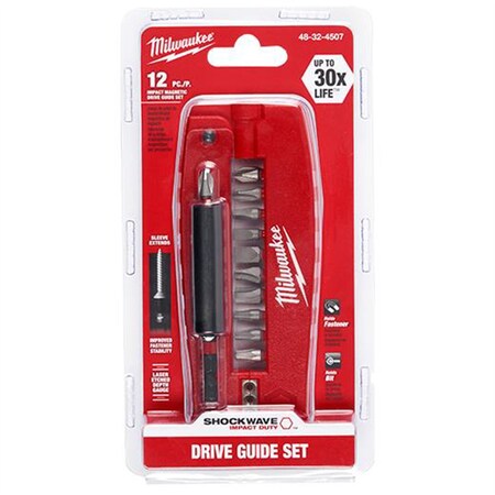Milwaukee Tool 12pc Magnetic Drive Guide Set 48-32-4507